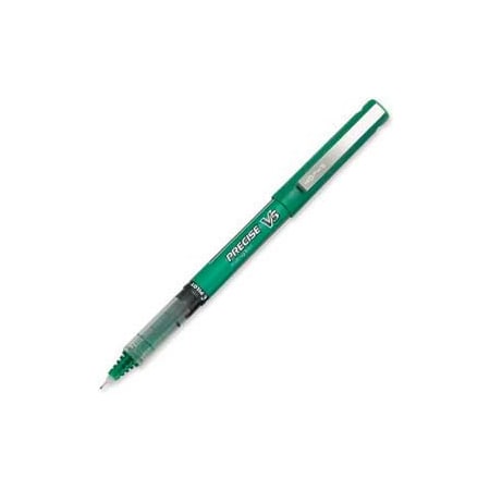 Pilot Pilot Precise V5 Rollerball Pen, Non-Refillable, Extra Fine, 0.5mm, Green Ink, Dozen 25104